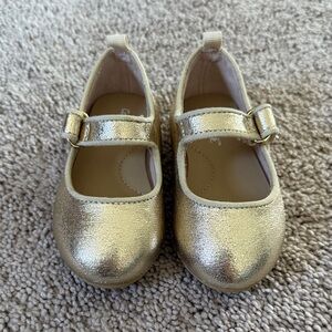 Gold Toddler Girl Cat & Jack Mary Jane Shoes Size 5C